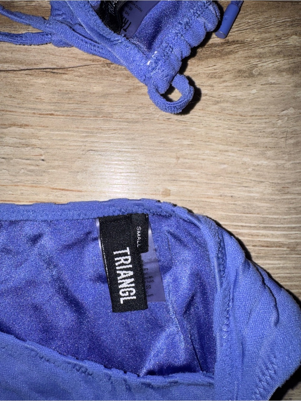 Triangl Purple Triangle Bikini Set XS Top/Small Bottoms (Worn 3 Times) - Picture 4 of 4